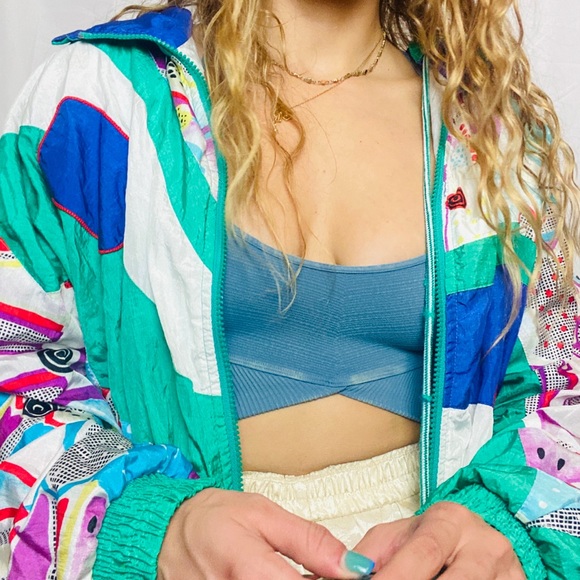 Vintage color block 90’s windbreaker - Picture 3 of 4